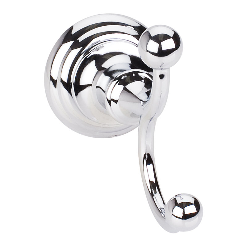 Fairview Wall Mounted Conventional Robe Hook, Polished Chrome