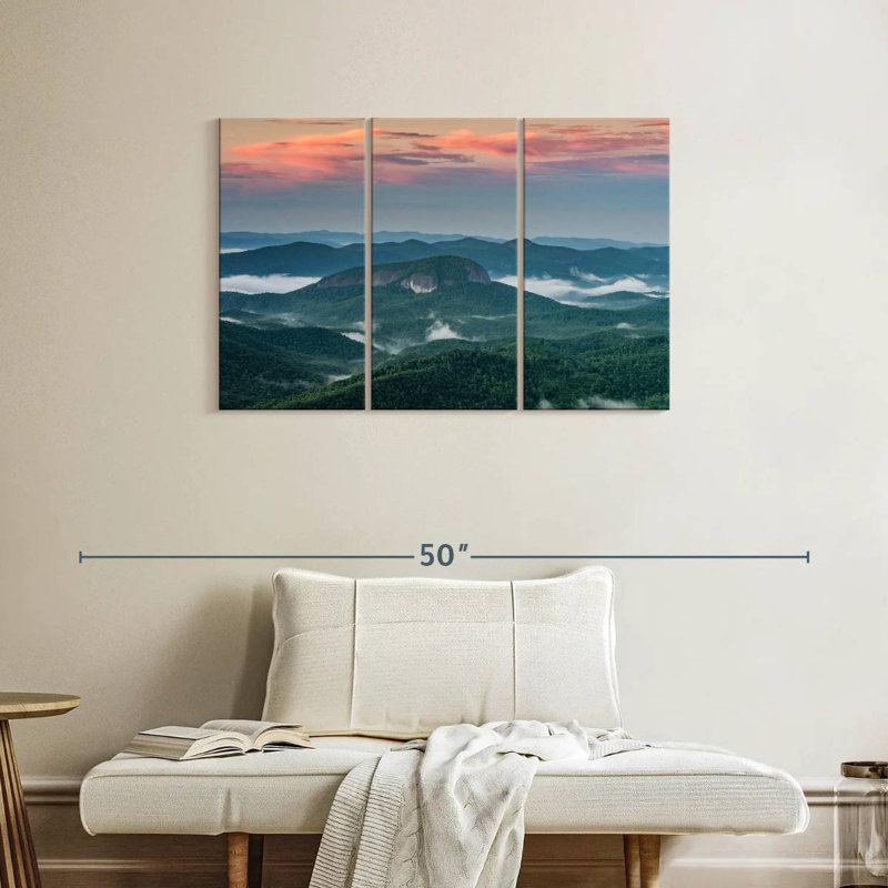 Misty Blue Ridge Mountains, H 24 po x l 38 po