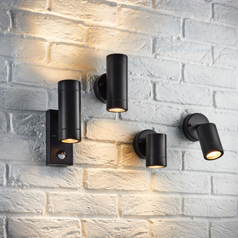 Metcalfe 2 - Bulb 21cm H Outdoor Armed Sconce, Black