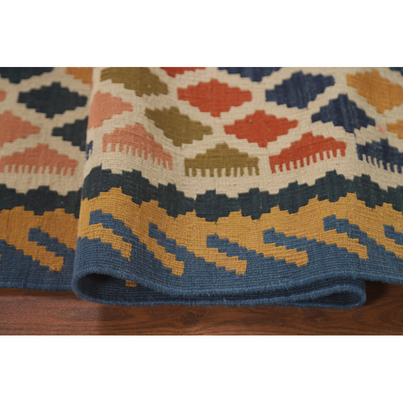 Tapis kilim bleu marine 5 x 6