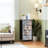 4 Drawer Dresser for Bedroom, Narrow Chest of Drawers, Wooden Top and Study Iron Frame 18"x37.5"-(WxH)