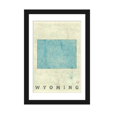 «Wyoming Map», impression sur toile