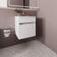Meuble-lavabo de salle de bain avec lavabo, 1 porte