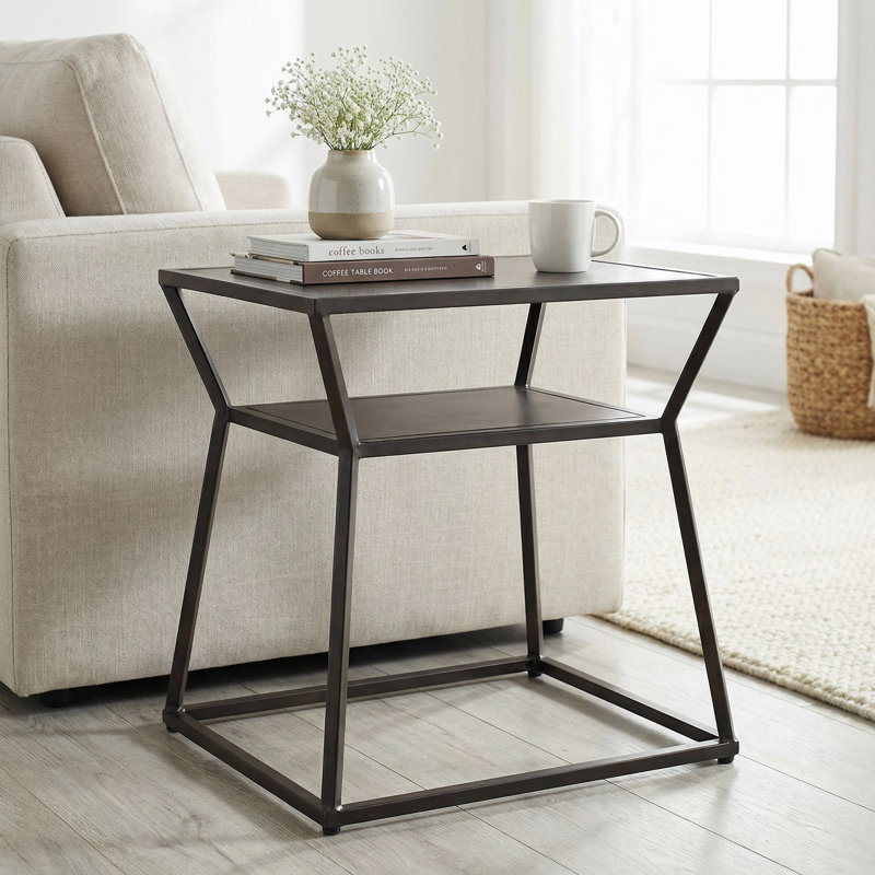 Adama Solid Wood Top End Table