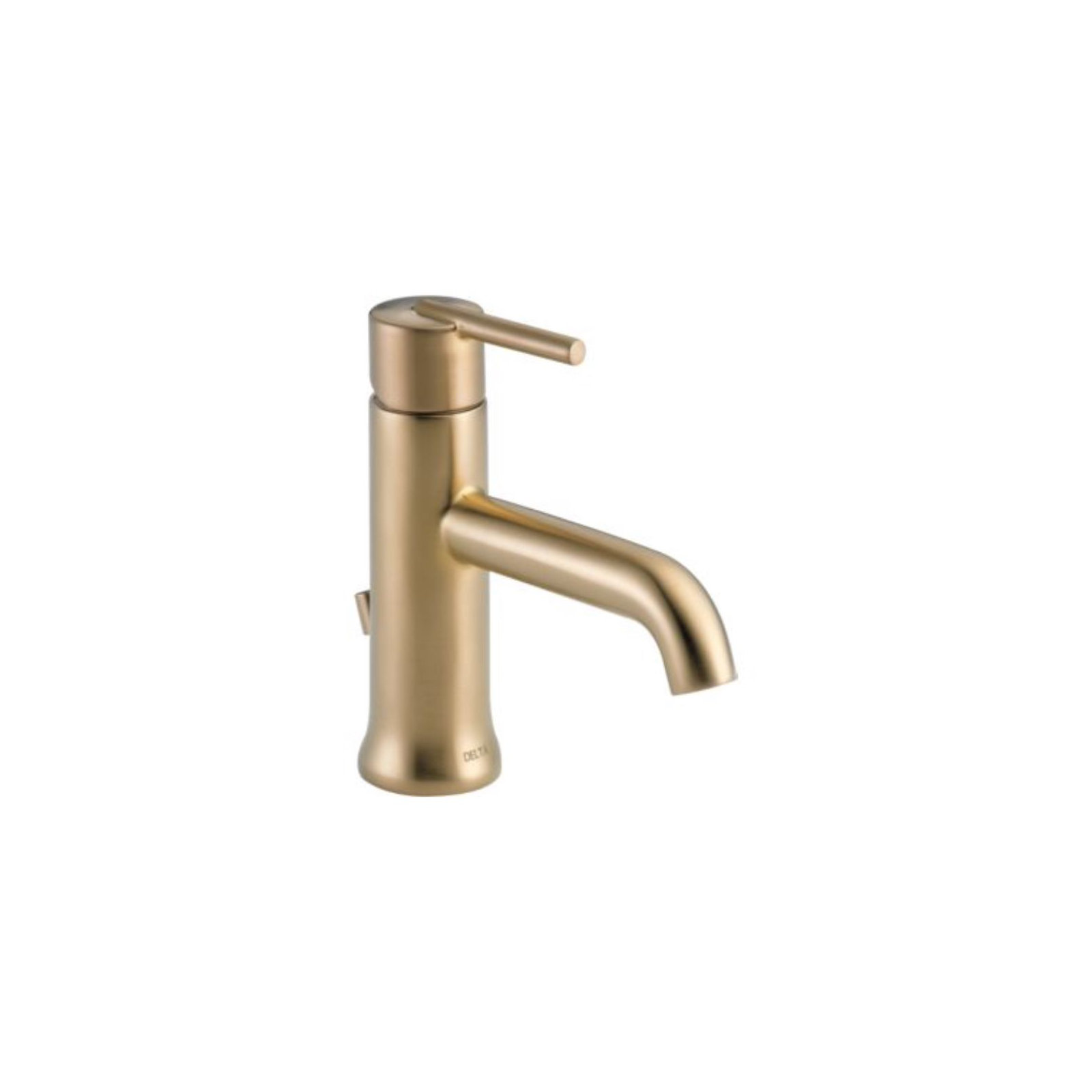 Trinsic Single Hole Bathroom Faucet with Drain Assembly, Single Handle Bathroom Sink Faucet, Brilliance Champagne Bronze