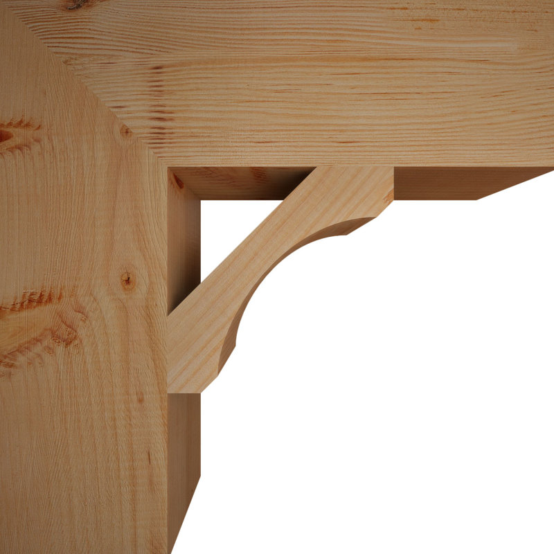 Support à bloc lisse H 5 po x l 5 1/2 po x P 20 po x H 20 po, Sapin de Douglas, Lisse, 20" H x 5.5" W x 20" D