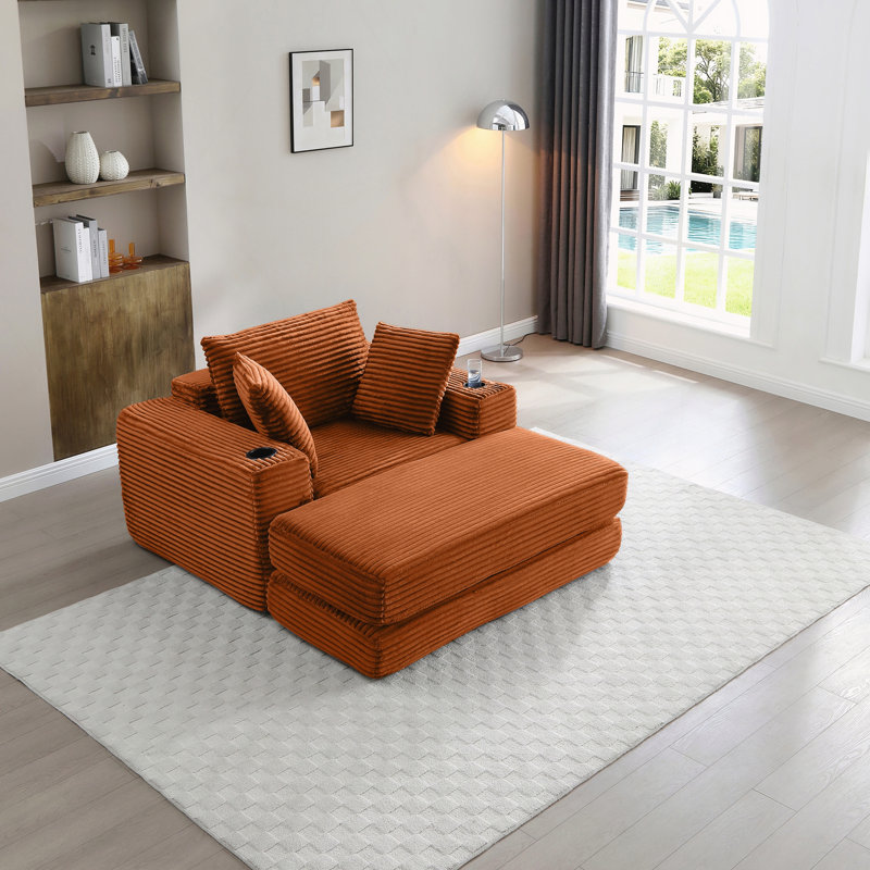 Méridienne de 52,4 po, Orange