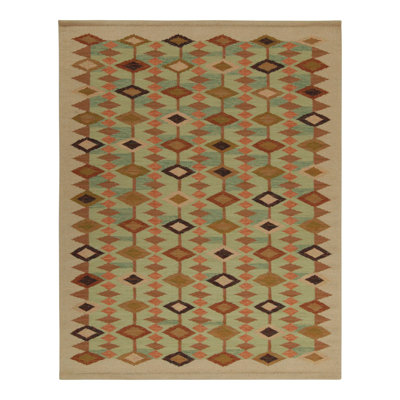 Scandinavian Wool Geometric Area Rug