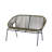 CONDESSA OUTDOOR PATIO GREEN WICKER LOVESEAT-1592143502