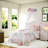 Floral Twin Twin XL Bedding Sets, Pink Microfiber Comforter Set for Girls