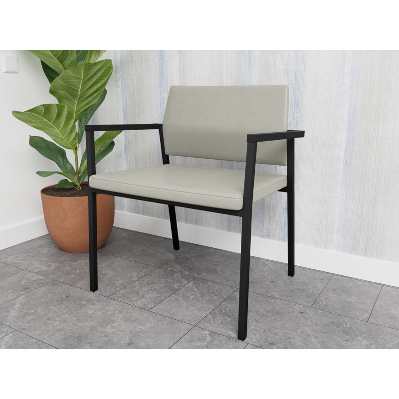 Fauteuil de réception Avon Rx, Noir, Vinyle armure Sentry