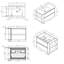 Meuble-lavabo flottant 30 po avec lavabo et tiroir à fermeture en douceur pour petites salles de bain-133396991-133396989