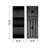 Abs Drawer Storage Boxes For Kitchen - Dark Grey, 2 , With Effortless Dual Lids And Efficient Partitions Grey 2, User- Partition Boards