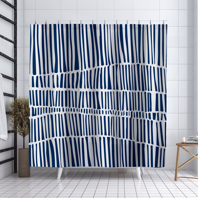 Rideau de douche Coco, Bleu marine