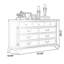 Commodes et commodes rectangulaires en bois manufacturé et brun noisette