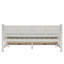 Lit de jour simple en bois de style décontracté moderne et rustique, blanc crème