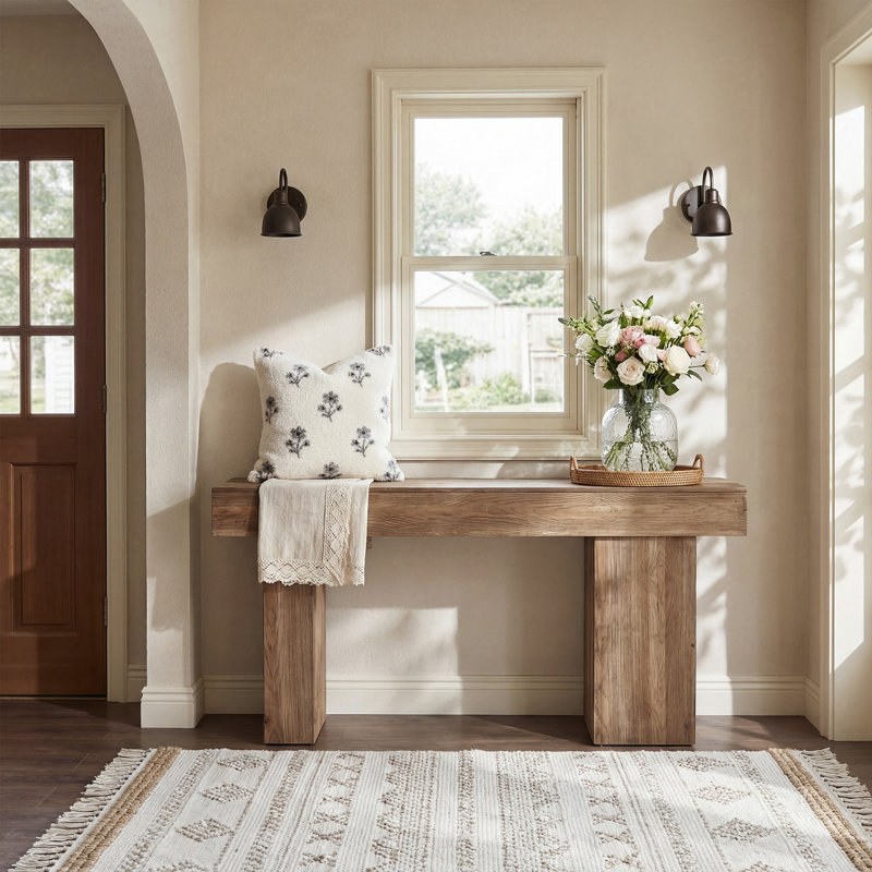 63cm Solid Wood Console Table
