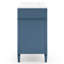 Meuble-lavabo simple avec lavabo supérieur, armoire de rangement pour la salle de bain avec 2 tiroirs et un tiroir basculant pour la salle de bain