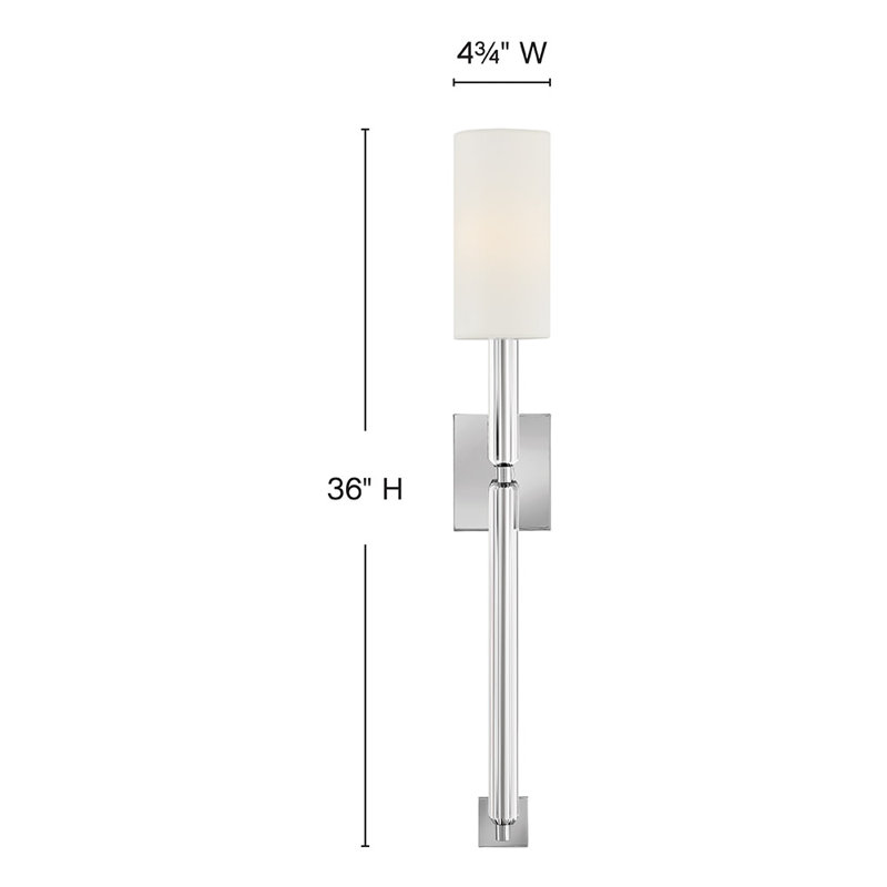Anika 1 - Light Wallchiere, Chrome