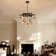 35.4" 11-light Dimmable Sputnik Bubble Glass Chandelier for Dining Room