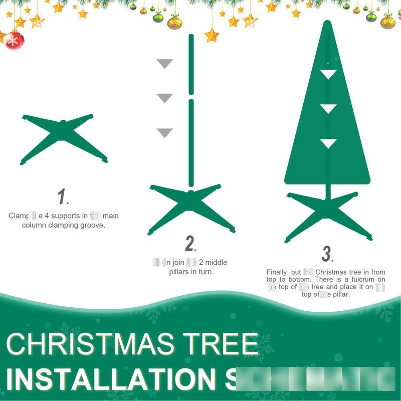 Arbre de Noël rouge de 6 pi avec fonction escamotable, 150 lumières à DEL blanc chaud, 53 articles décoratifs, arbre d'assemblage rapide et sans effort, tous les articles de décoration pour un décor des Fêtes complet, espace