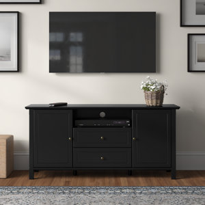 (incomplete)Anosh 58'' TV Stand for 65'' TV, Black Media Console with Drawers