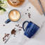 4 tasses ombrées bleu cobalt, 16 oz, grès artisanal, tasses à café à dégradé de couleurs-124942124-124942122