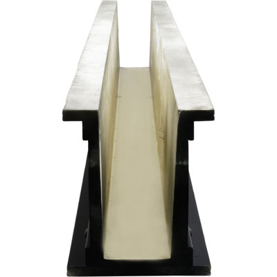 ForgeCraft Industrial Faux Steel "U" Beam, 9 1/2"W x 11 1/2"H x 288"L, Factory Painted Black