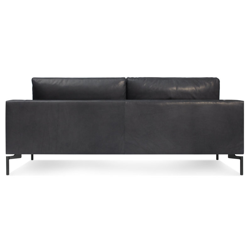 New Standard Sofa, Granite Genuine Leather, 32" H x 78" W x 35" D