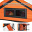 Poulailler en bois et en fer durable avec piste et toit imperméable, convient pour 5 à 7 poulets, nichoir intégré-847870287