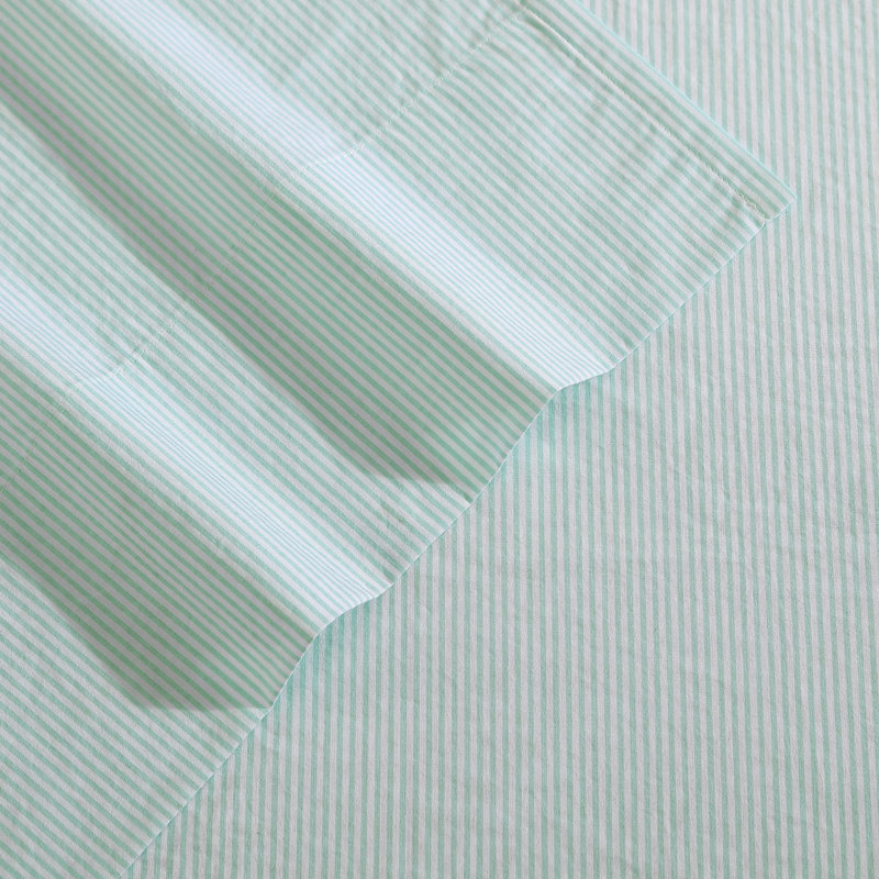 Ensemble de draps en percale de coton 200 fils Bradford, Ensemble de draps pour grand lit avec 2 taies d'or