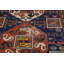Tapis oriental antique à teinture végétale bleu Kazak