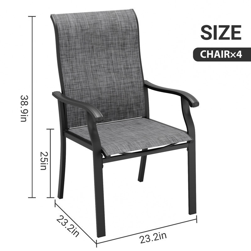 Ensemble de 4 chaises de patio Sandisfield