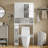 Laxmy Freestanding Over-the-Toilet Cabinet with Adjustable Shelves-238230762