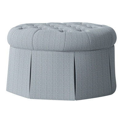 Alma 35" Tufted Round Cocktail Ottoman