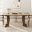 71" Large Dining Table For 6 To 8 People, Modern Dinner Table With Unique Wooden Legs, Rectangle Dining Table For Kitchen-112219259