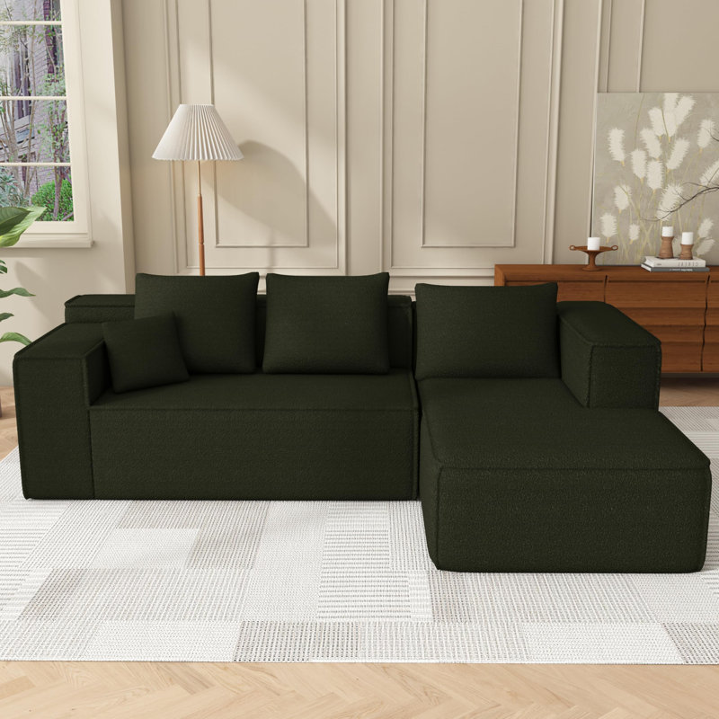 Highgrove Sofa in a Box memory foam sofa without installation and easy to move, deep deep sitting sofa with corduroy sofa for the bedroom office