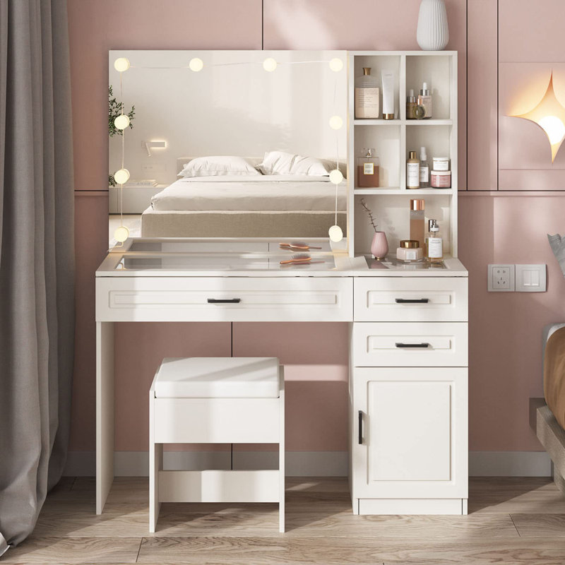 Flem Vanity, White