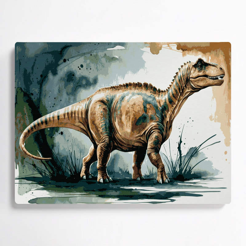 Art mural en métal Dinosaur Brontosaurus, H 12 po x l 18 po