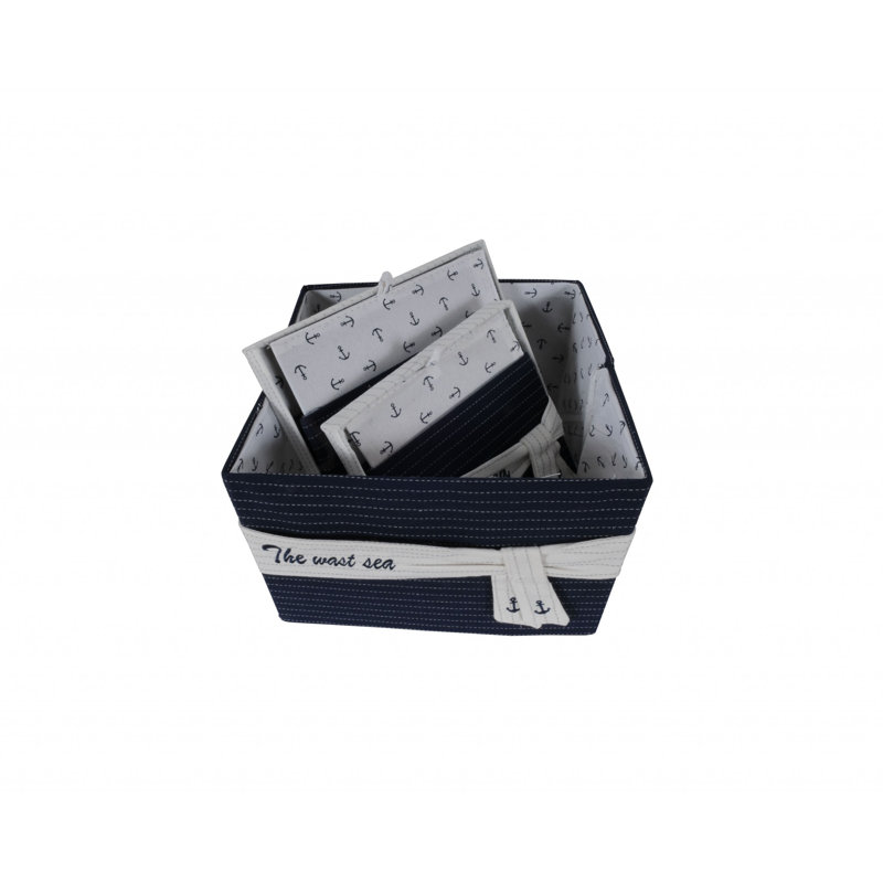Ensemble de paniers en tissu 3 pièces