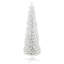Arbre de Noël artificiel enneigé 6 pi, arbre de Noël mince avec branches réalistes et base en plastique