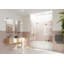 Porte de douche 3 panneaux sans cadre Stellar l 72,25 po x H 58,25 po-90763869