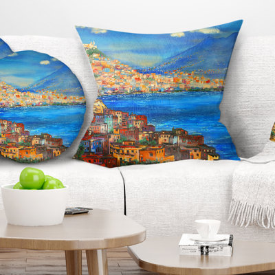 Naples Today - Sea & Shore Printed Throw Pillow