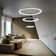 Modern LED pendant light, dimmable LED dining table with remote control