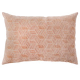 Entwined Peach Jacquard Dutch Euro Pillow
