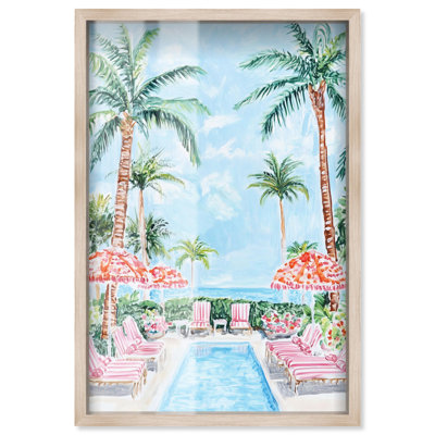 «Palm Tree Haven Shadowbox Print Summer Art Prints» par Art Remedy