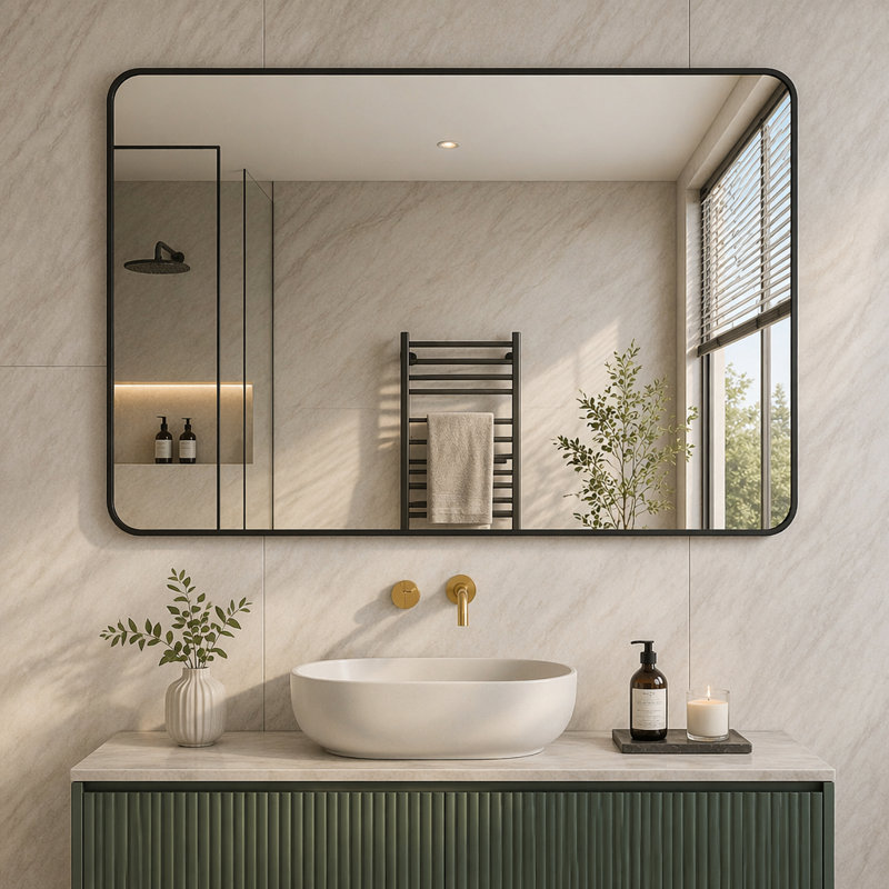 Miroir de salle de bain 30x40 ", Noir