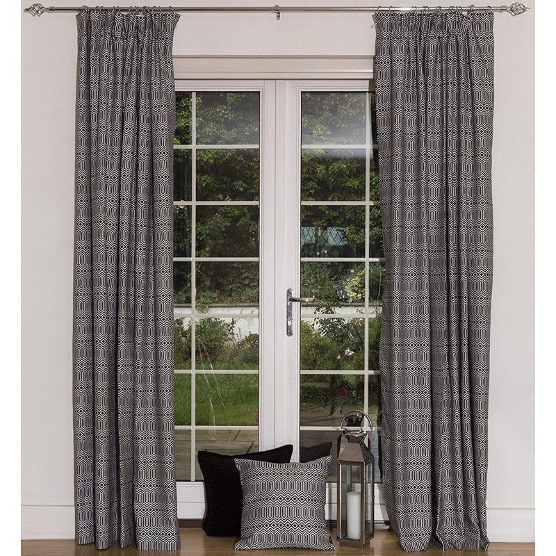 Cynthia Blackout Curtain Pair, 116 W x 137 D cm
