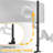 Steel 2-Section Extra Tall 32" Monitor Mount Pole with Base