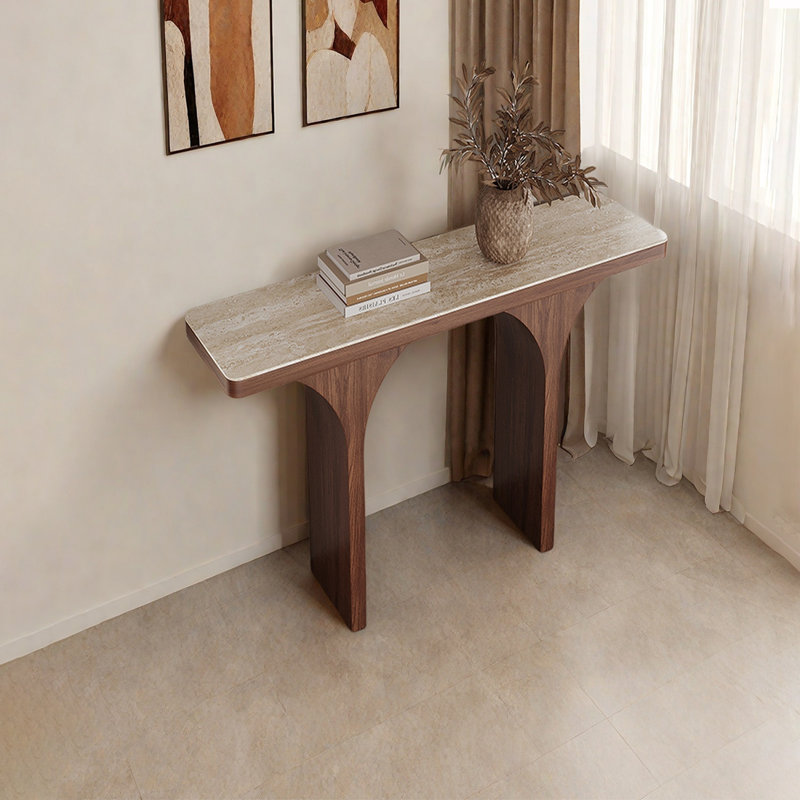 Modern creative arched console table, 33.46" H x 47.24" W x 13.78" D